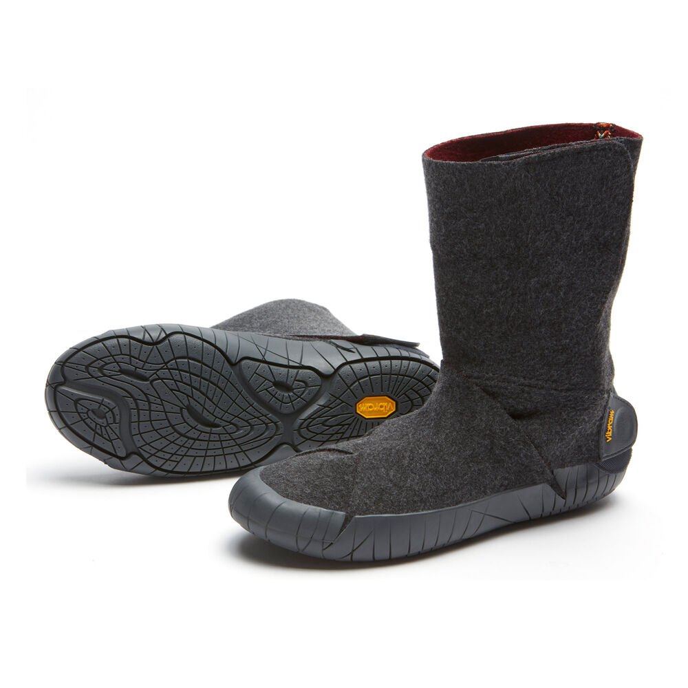 Vibram Furoshiki Dame Støvler Grå - Russian Felt Mid - 8437NTLBO